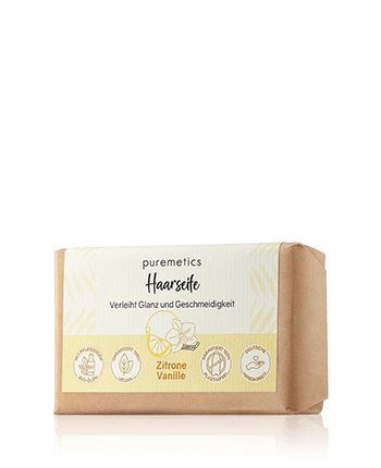 puremetics Natur-Seifen Haarseife Zitrone Vanille 75g