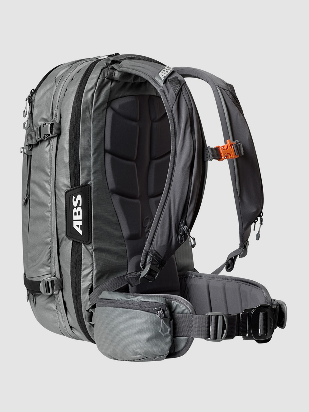 ABS P.Ride Bu Compact 18L + Carbon Inflator Back mountain grey