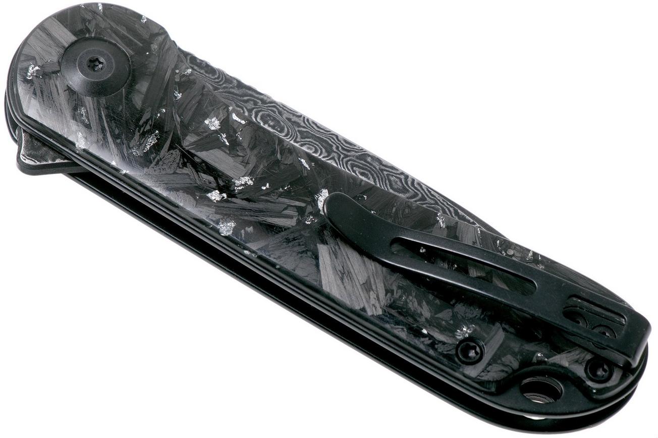 Civivi Elementum C907C-DS2 Damascus, Shredded Silver Carbonfiber zakmes