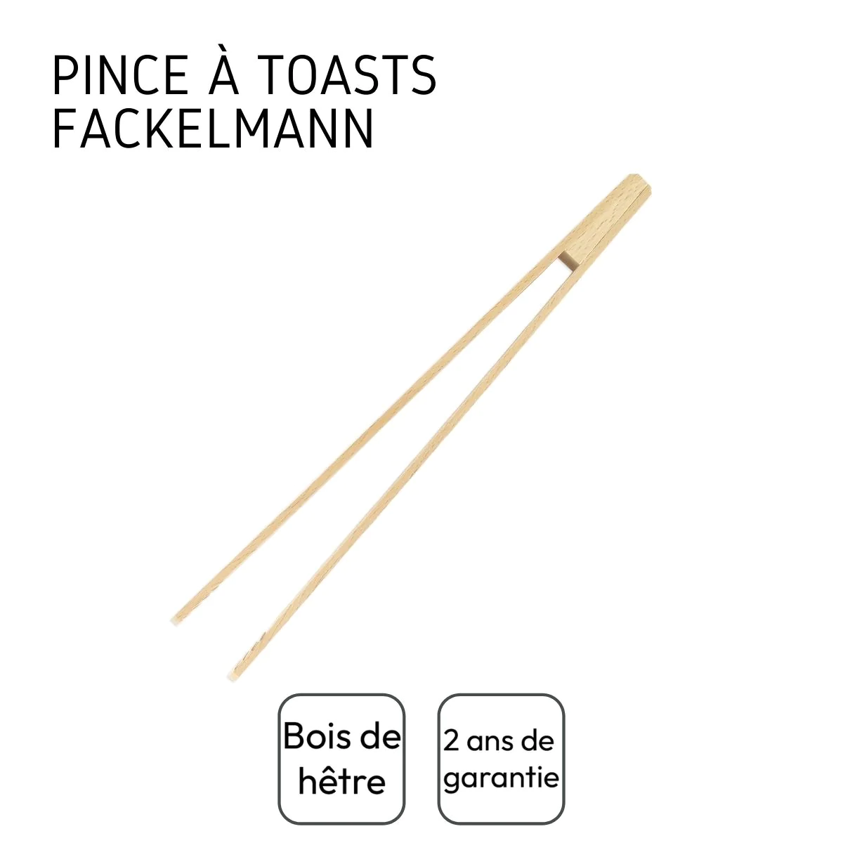 Pince de cuisine en bois 30 cm Wood Edition Fackelmann