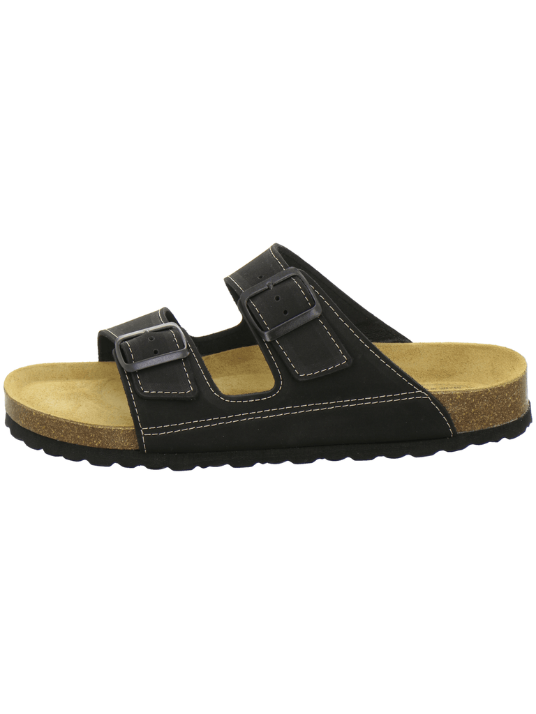 Sandalen Herren Leder schwarz