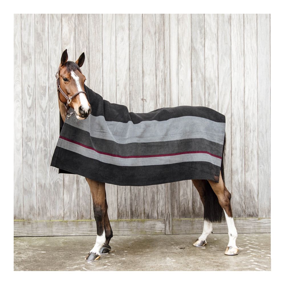 Kentucky HEAVY FLEECE 140X120 - Chemise séchante black/grey
