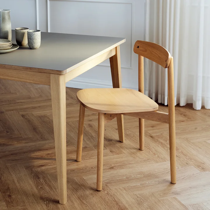 Andersen Furniture - Unite Stuhl, Eiche weiss pigmentiert