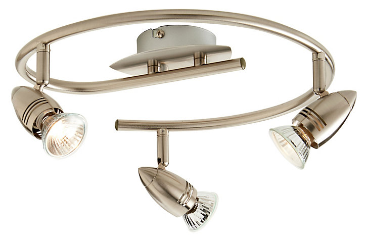Plafonnier 3 spots Aspis métal chrome GU10 3x50 W