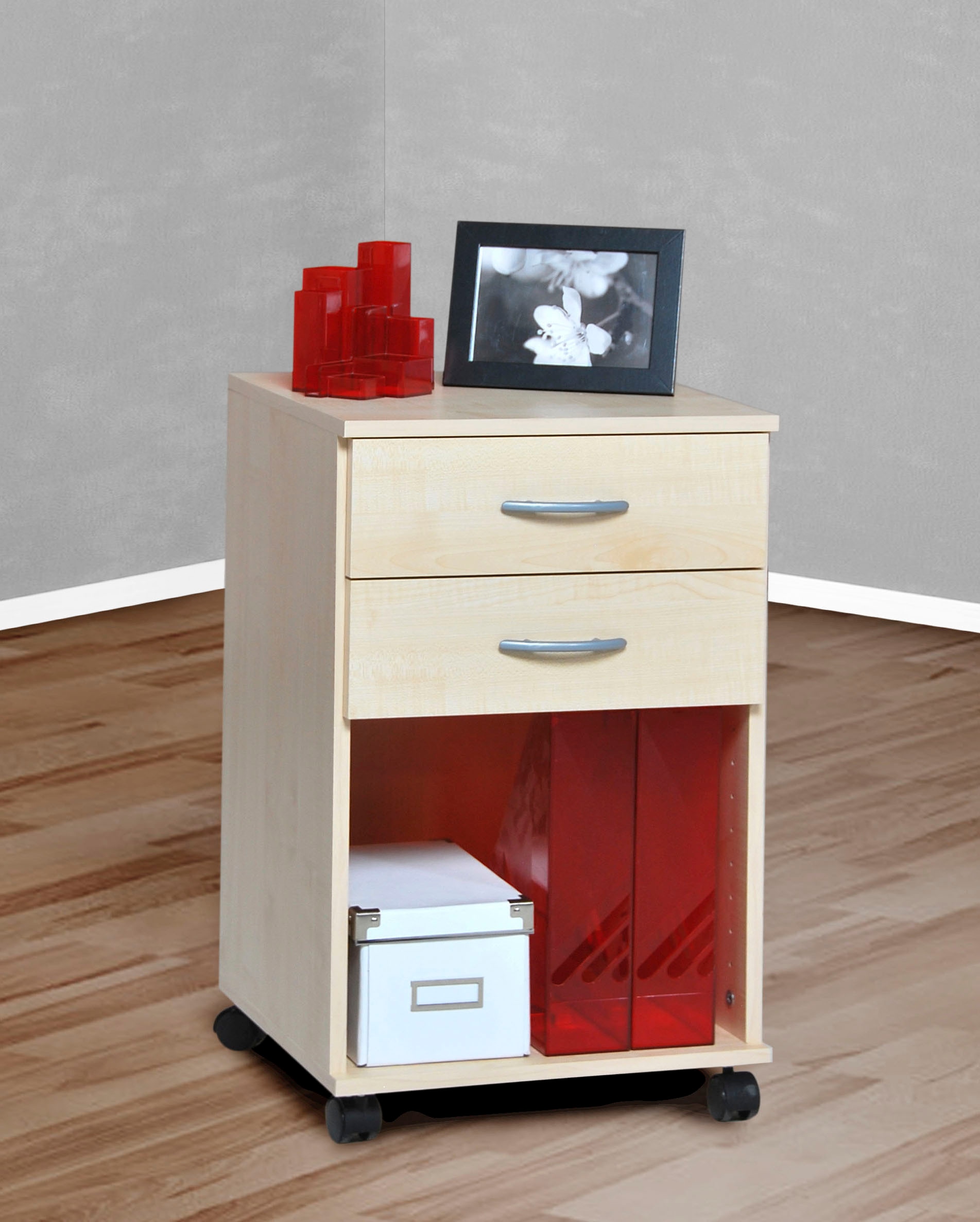 VOGL Möbelfabrik Rollcontainer »Barrie, Bürocontainer,« 1 Stk. tlg. verschiedene Ausführungen, mit Schubladen, Höhe 67 cm, Made in Germany