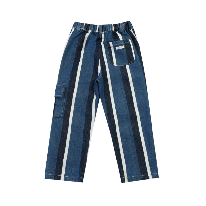 Theoule Trousers | Vintage Blue - White Striped