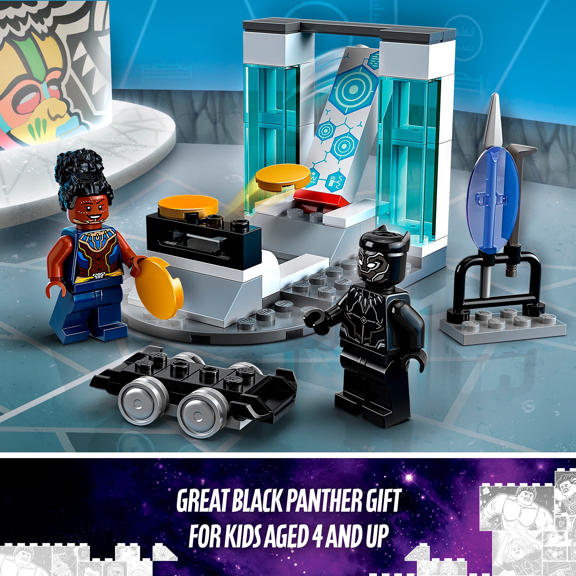 LEGO Konstruktionsspielzeug Marvel Super Heroes Shuris Labor