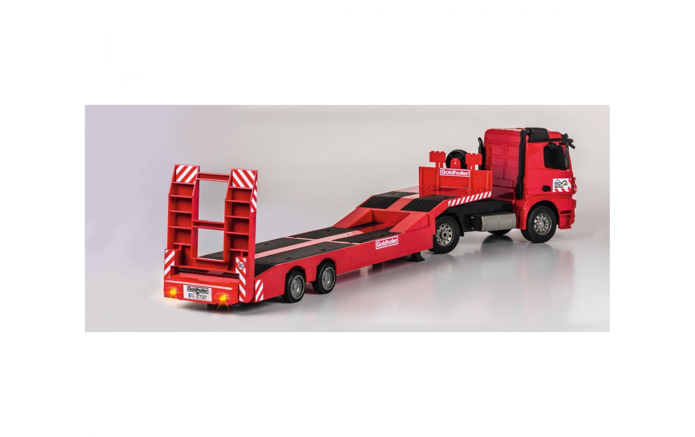 Lastwagen Mercedes-Benz Arocs Goldhofer RTR, 1:20<br>LKW Mercedes Arocs Sattelschlepper mit Tieflader