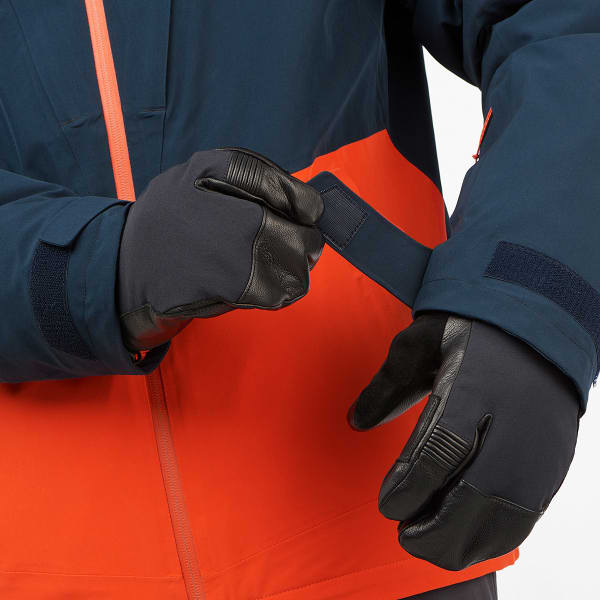 Veste de ski SALOMON HIGHLAND JACKET M CARBON/FIERY RED