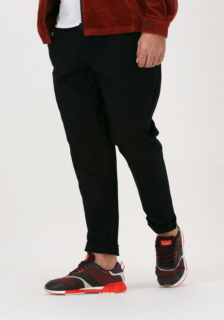 ANERKJENDT zwarte anerkjendt chino akjulius cotton pleat pant