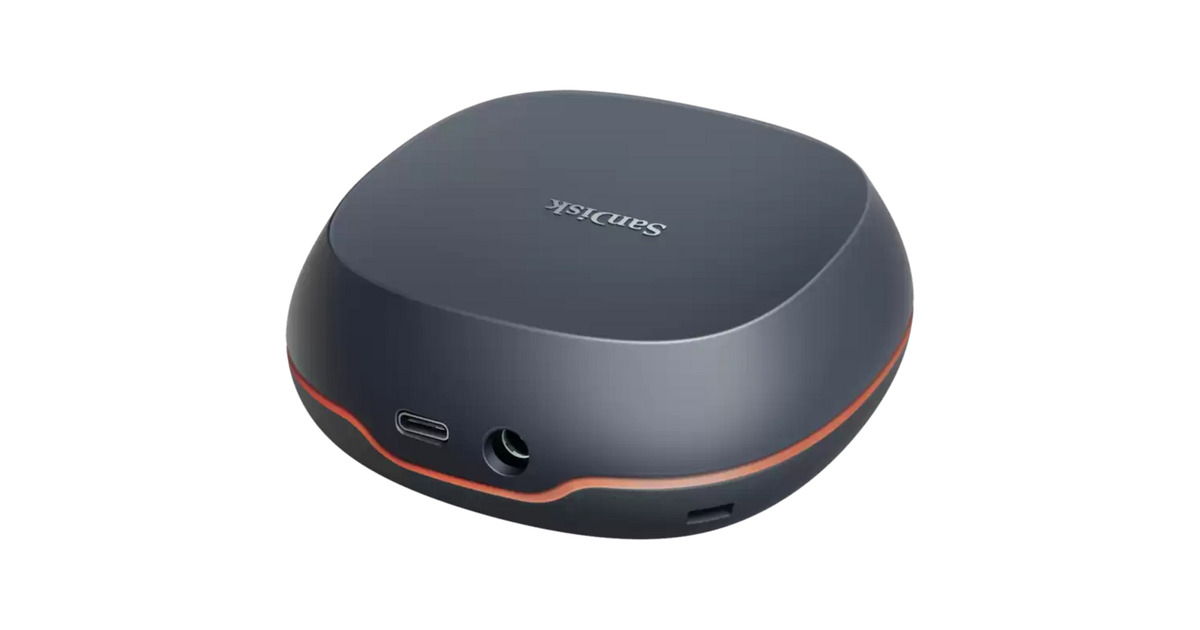 SanDiskDesk Drive - 4TB externe SSD  (Zwart/oranje)
