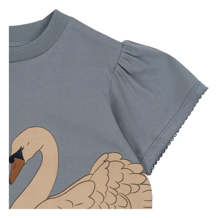 Konges Sløjd T-shirt Manches Ballon Famo Coton Bio | Bleu gris