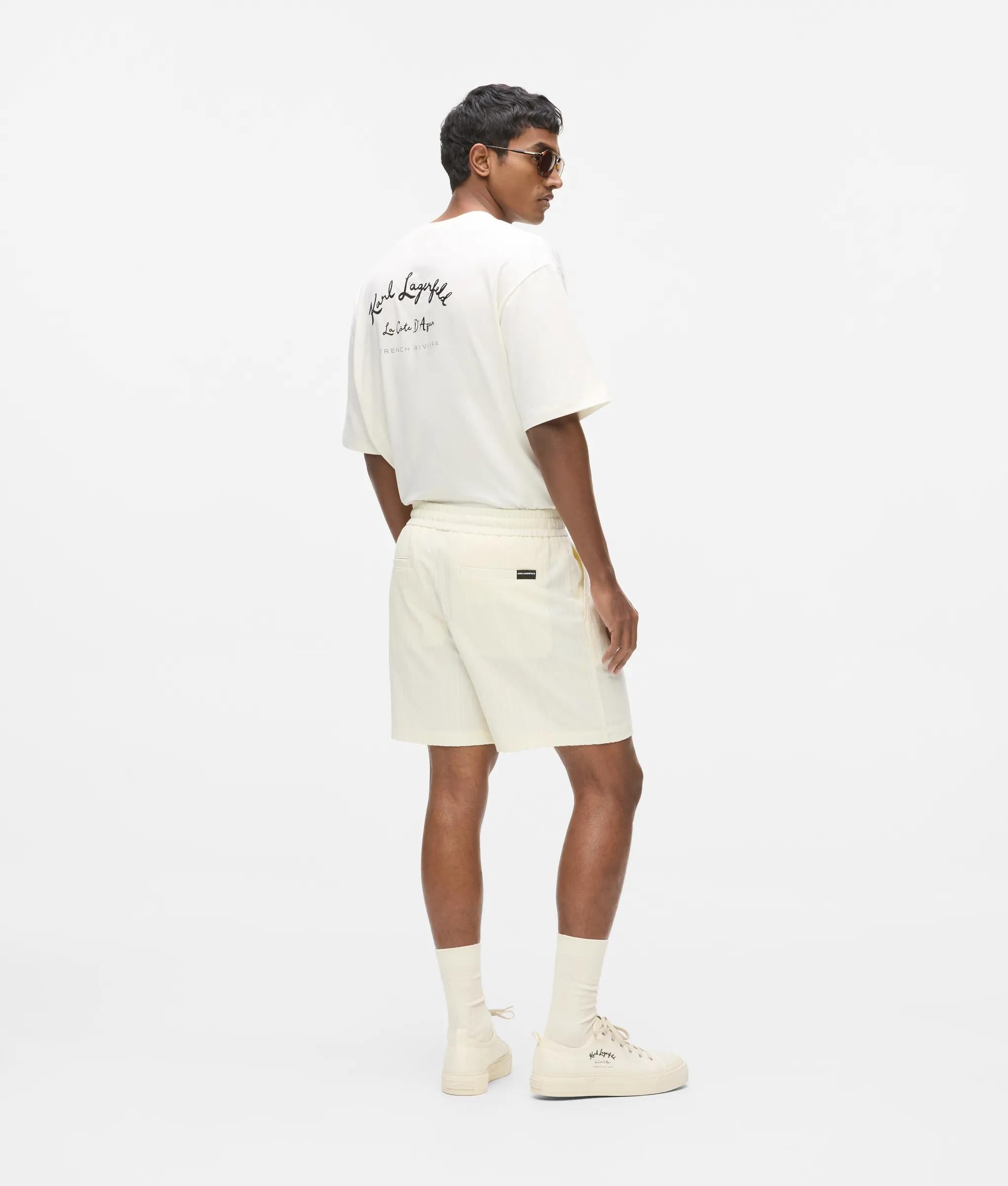 Korte broek met structuur