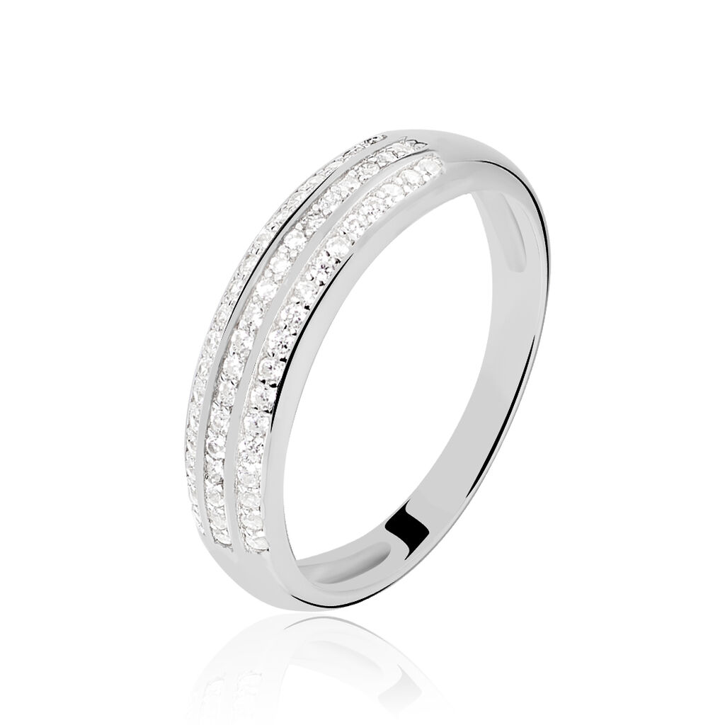 Bague Nataelle Argent Blanc Oxyde De Zirconium