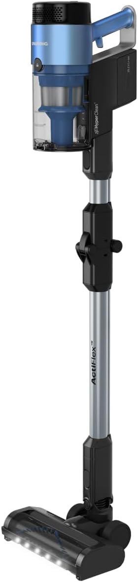 GRUNDIG VCP 8330 2-in-1-Akku-Stielstaubsauger, HyperClean, CyclonStorm-Technologie, knickbares Rohr, 3 Saugkraftstufen, 450 W Motor, 500 ml Staubbehälter, bis zu 60 Minuten Laufzeit, Blau/Schwarz