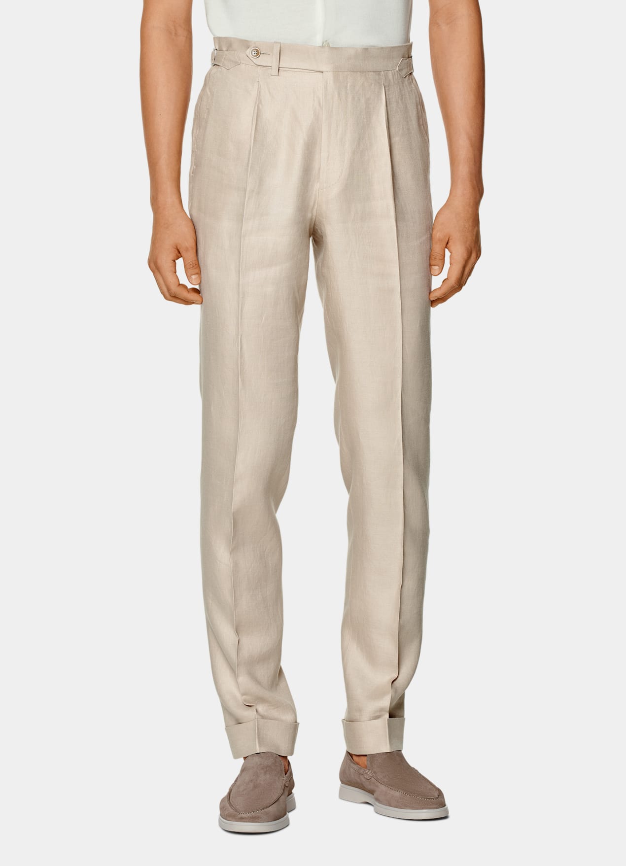 Costume Havana coupe Tailored marron clair