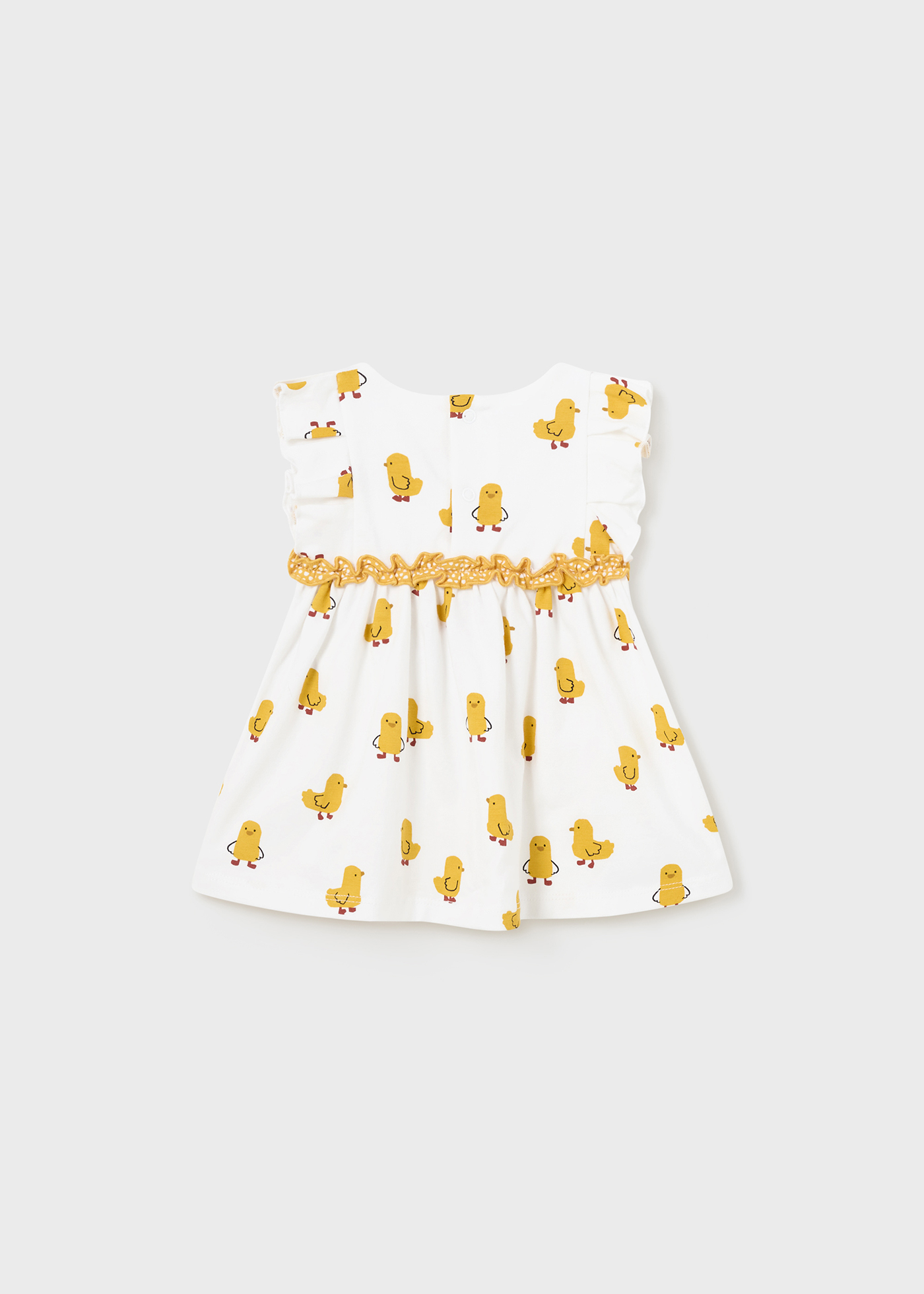 Vestido Better Cotton para recém-nascido com estampa de milho