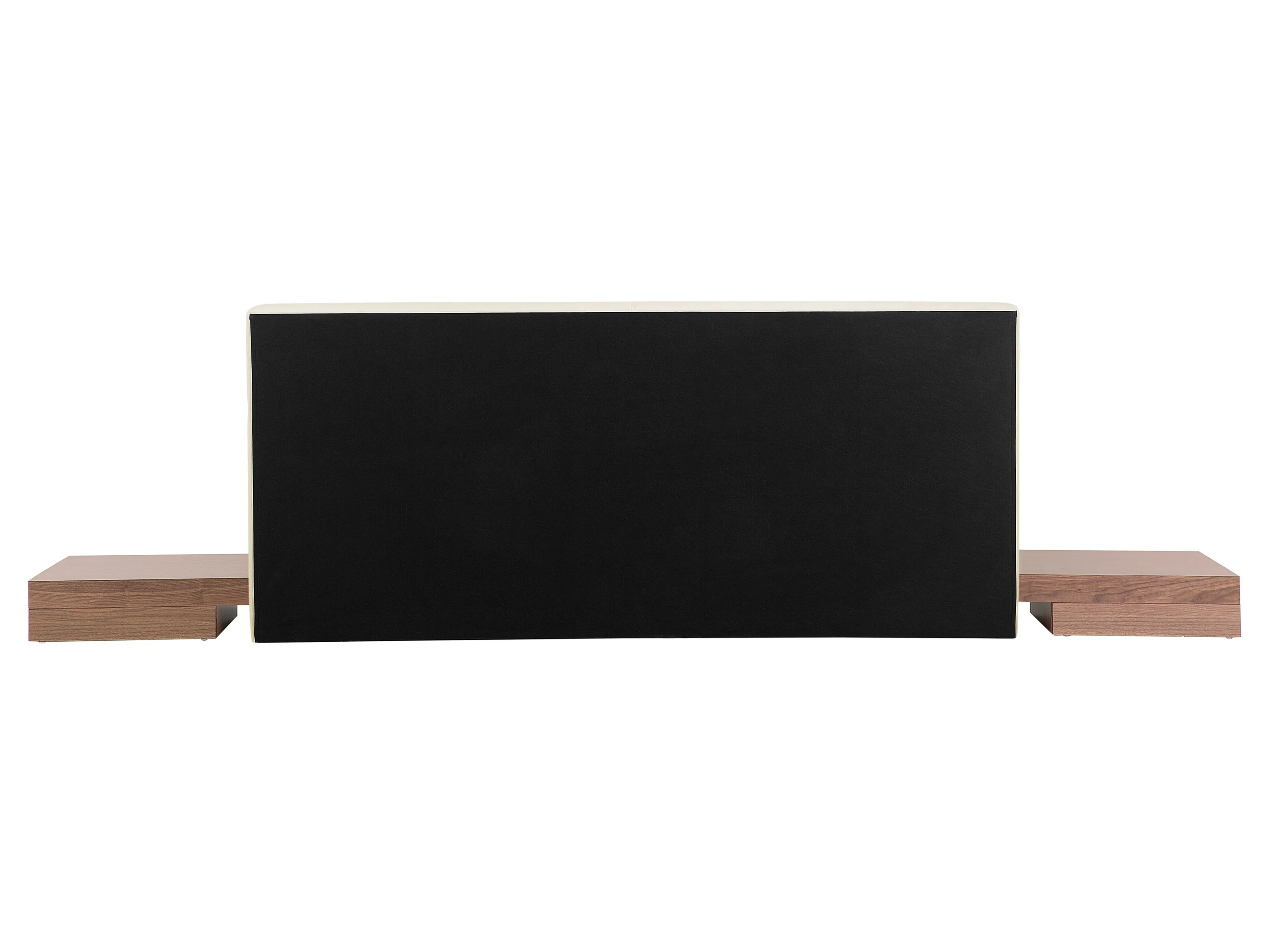 Bed met LED-verlichting ZEN 160 x 200 cm Bruin essenhout