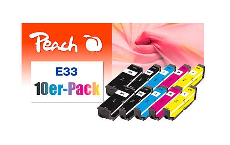 Tinte Epson No. 33 2x BK, PBK, C, M, YDruckerpatronen: Schwarz, Foto-Schwarz, Cyan, Magenta, Gelb