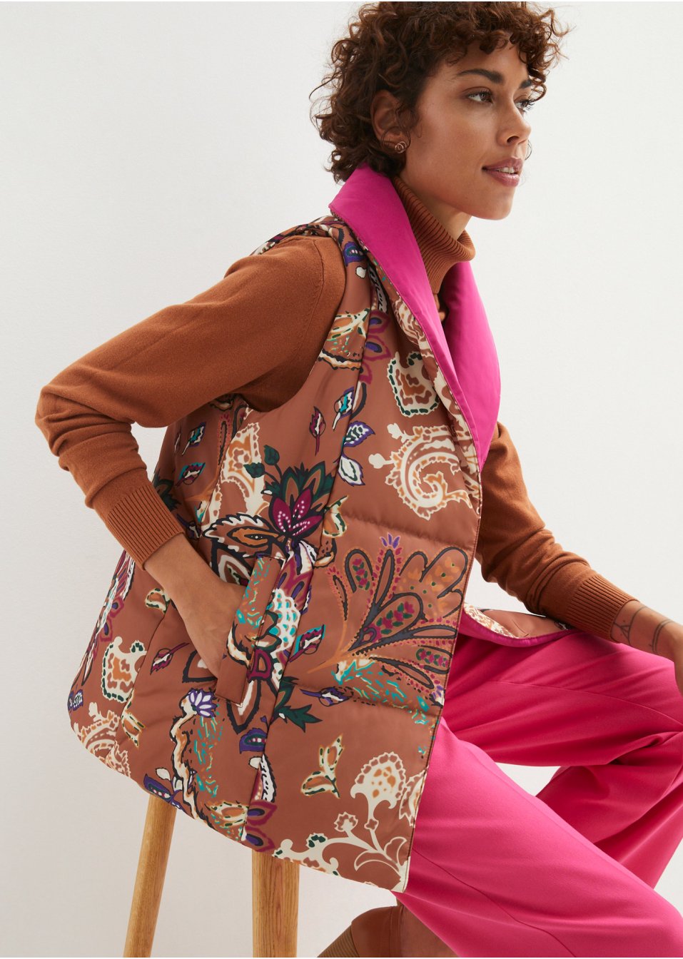 Veste sans manches matelassée