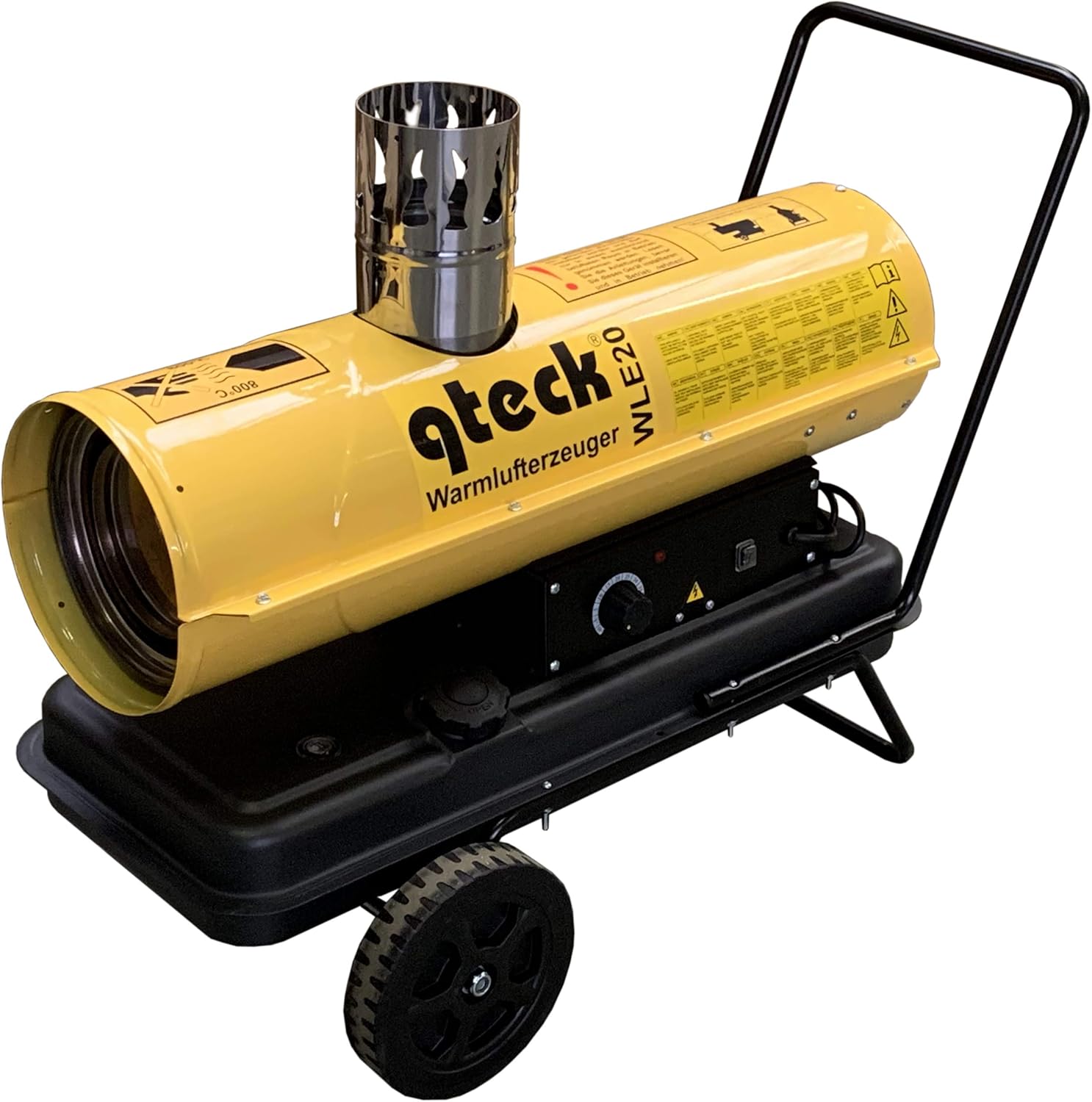 Indirekte Diesel Heizung - Warmlufterzeuger - Heizkanone - Bauheizer - Diesel Heitzer -20 KW WLE20, 180 W, 220 V 24L Tank