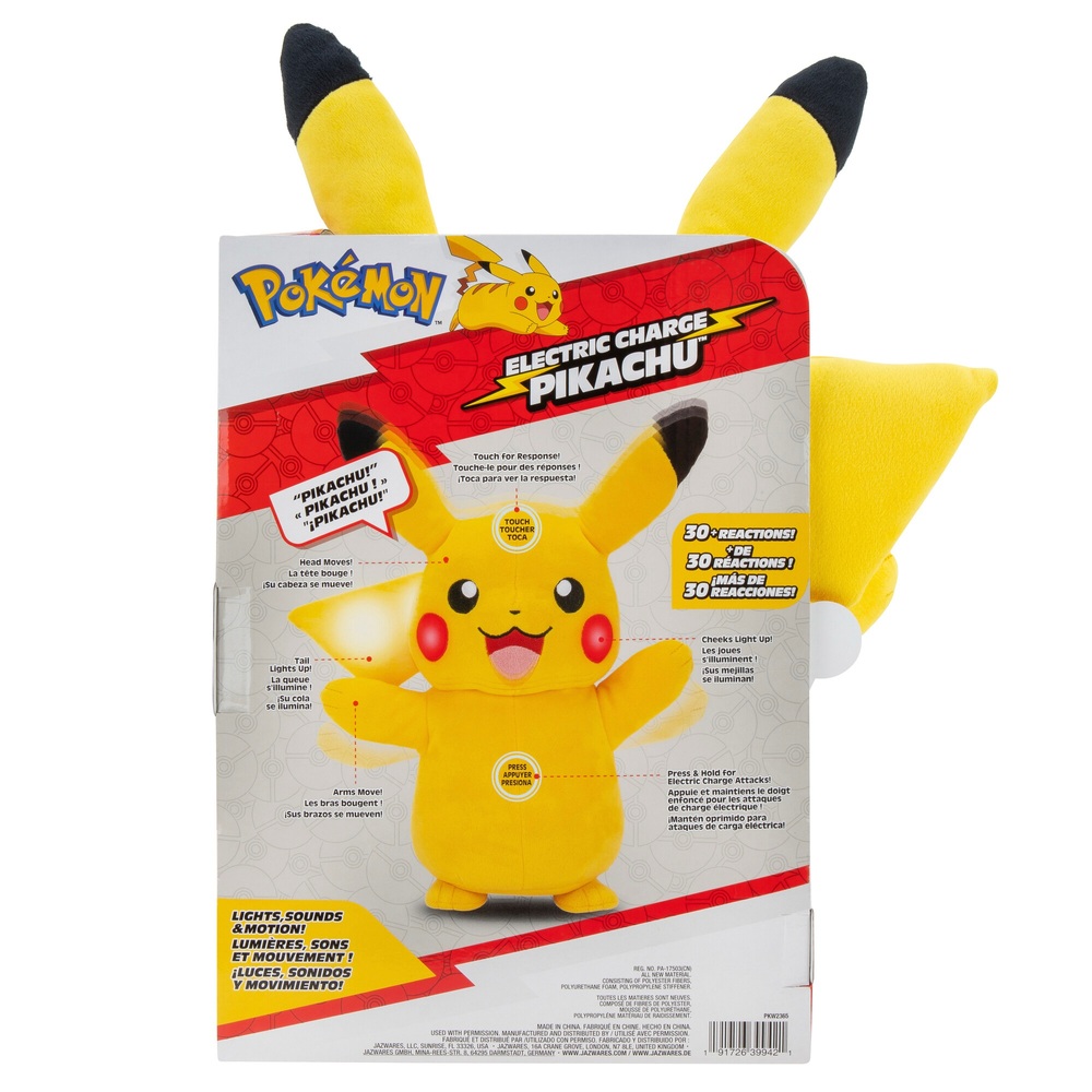 Pokémon Elektro-Pikachu 28cm Plüschtier
