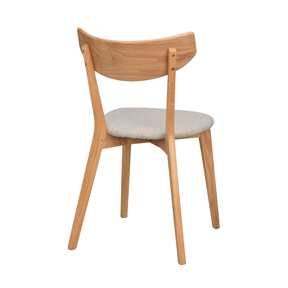 Eetkamerstoel eikenhouten Ami Naturel eiken - grijs