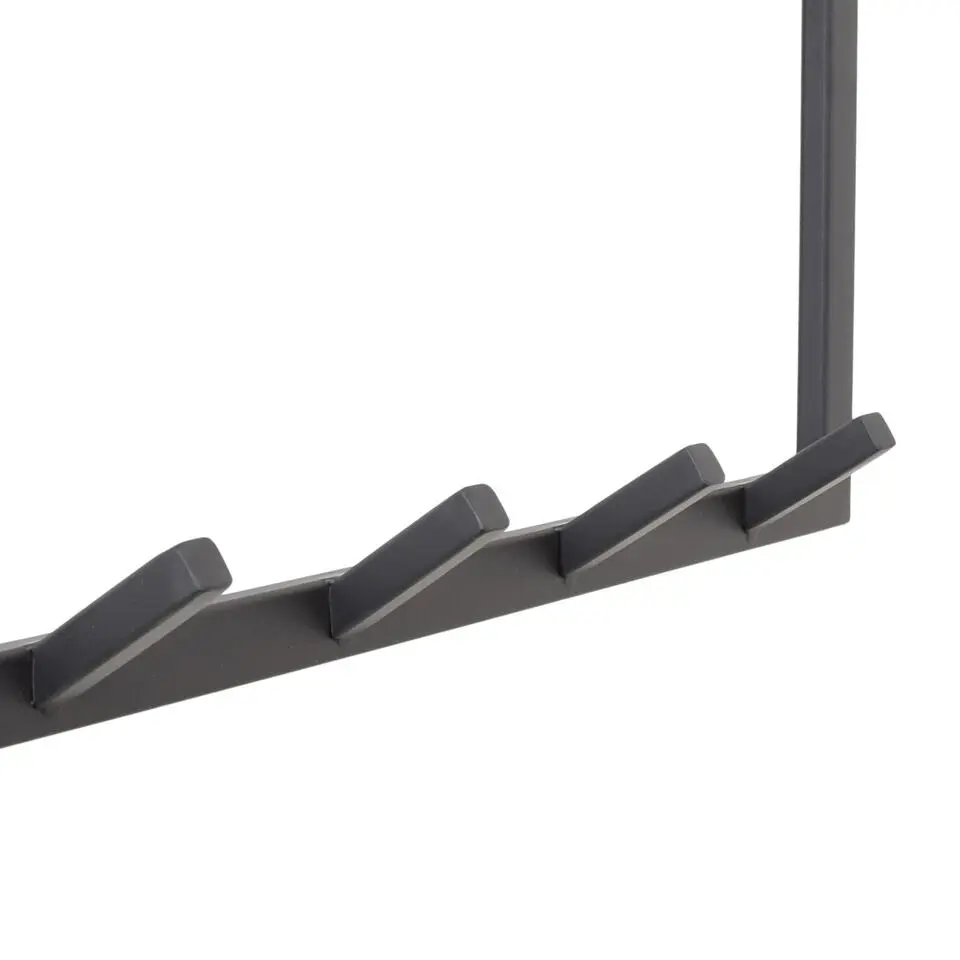 LOFT42 Kapstok Jaimy - Zwart – Metaal – 6 dubbele haken - 80x80x30