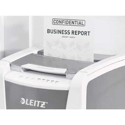 Leitz IQ AutoFeed Office 150 P4 - destructeur de documents coupe croisée - 150 feuilles - Corbeille 44 litres