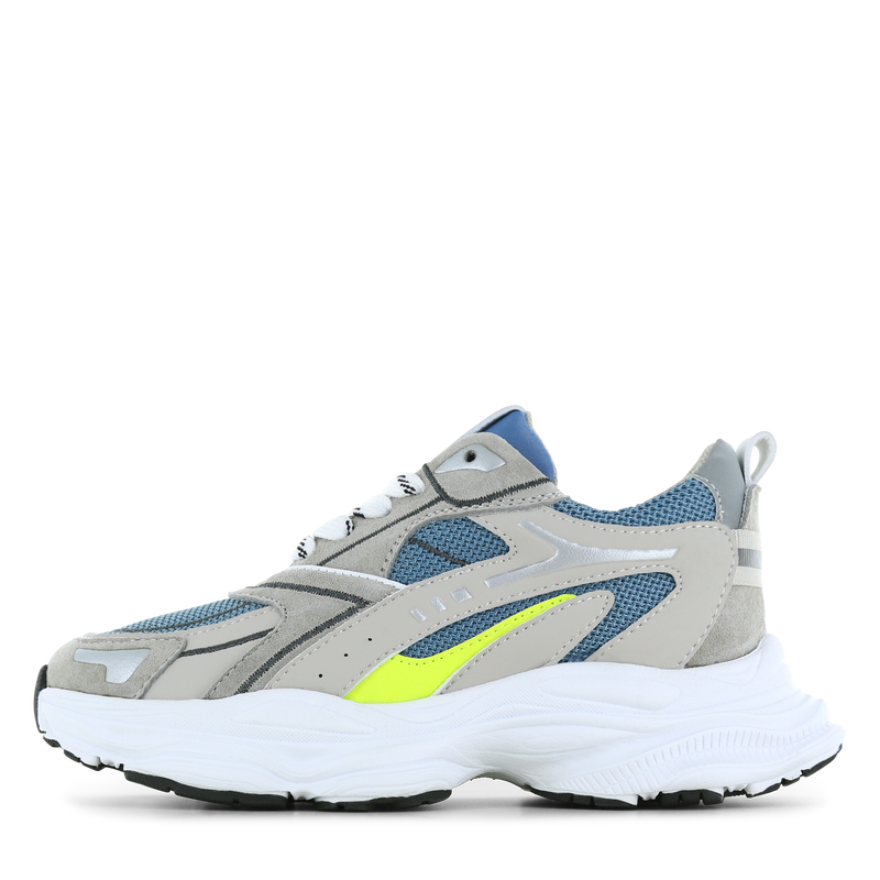 Shoesme grijs-blauwe sneaker Mesh, Microfiber leer, Suède | Jongens schoene