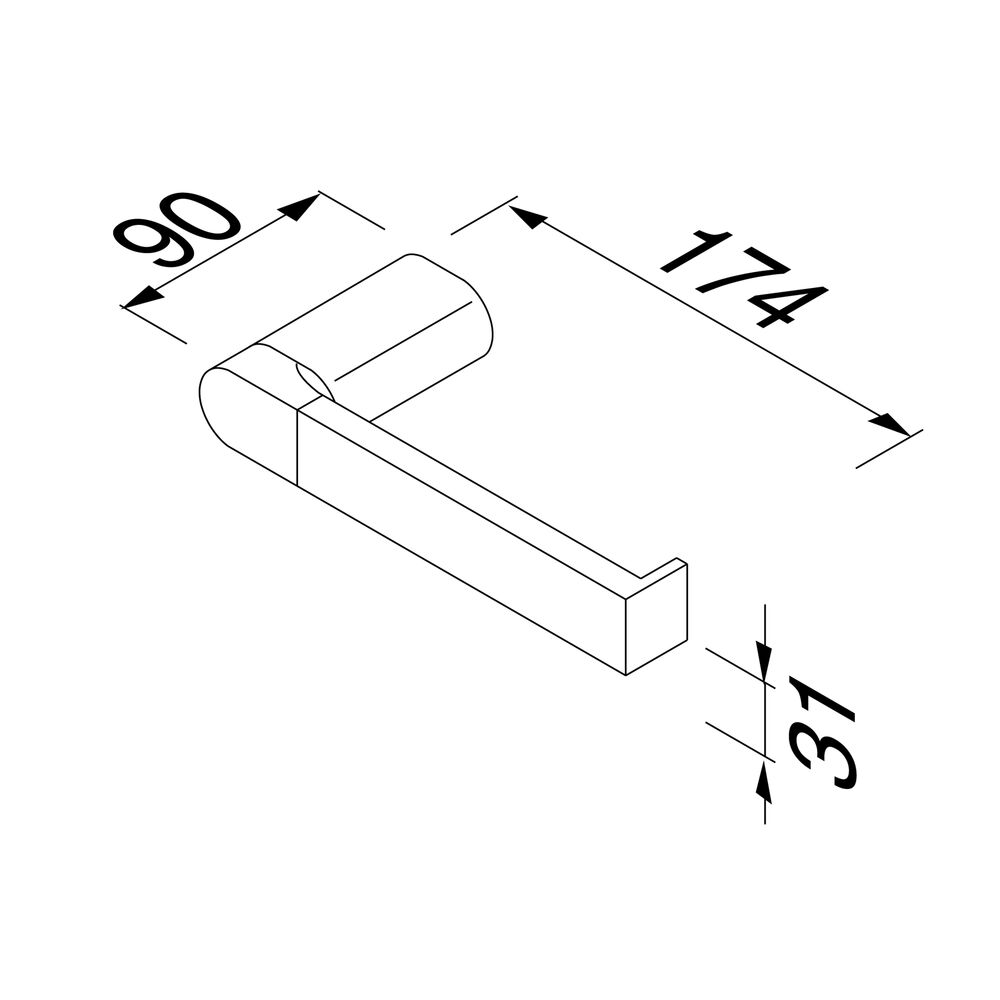 Geesa Wynk toiletrolhouder chroom