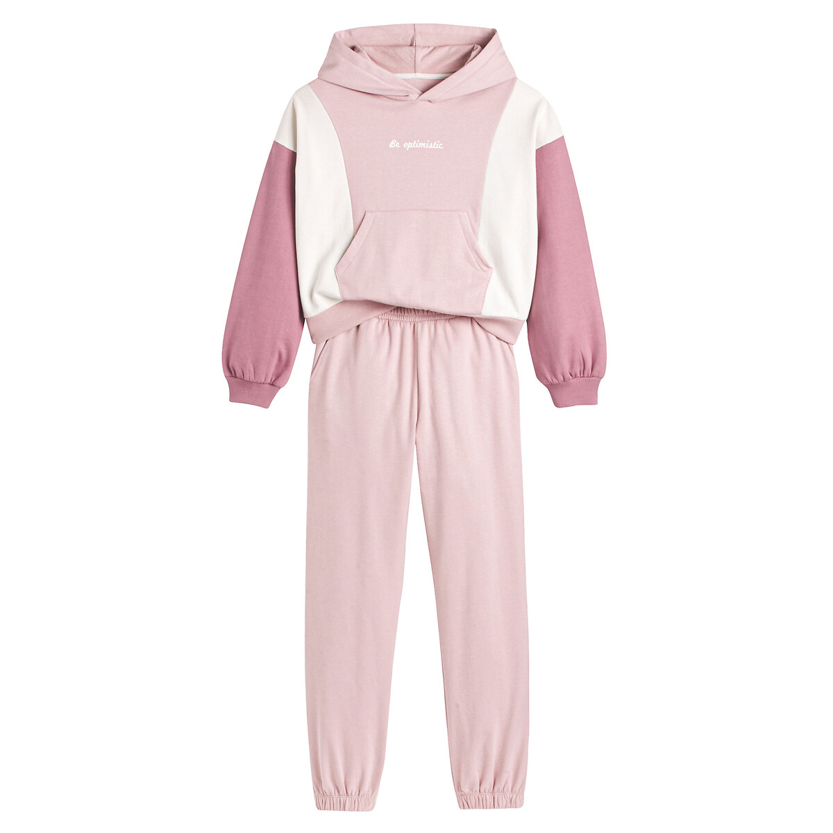 COLEÇÃO LA REDOUTE<br>Conjunto de 2 peças, moletom com capuz e calça