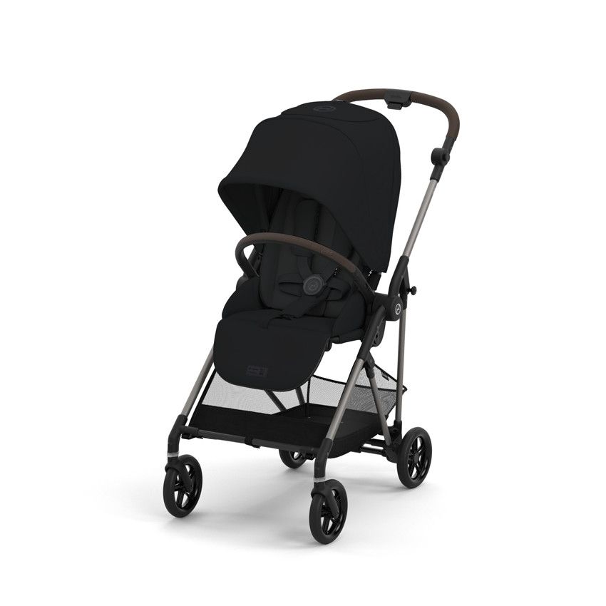 Poussette Melio 3 - Moon black - Ecru