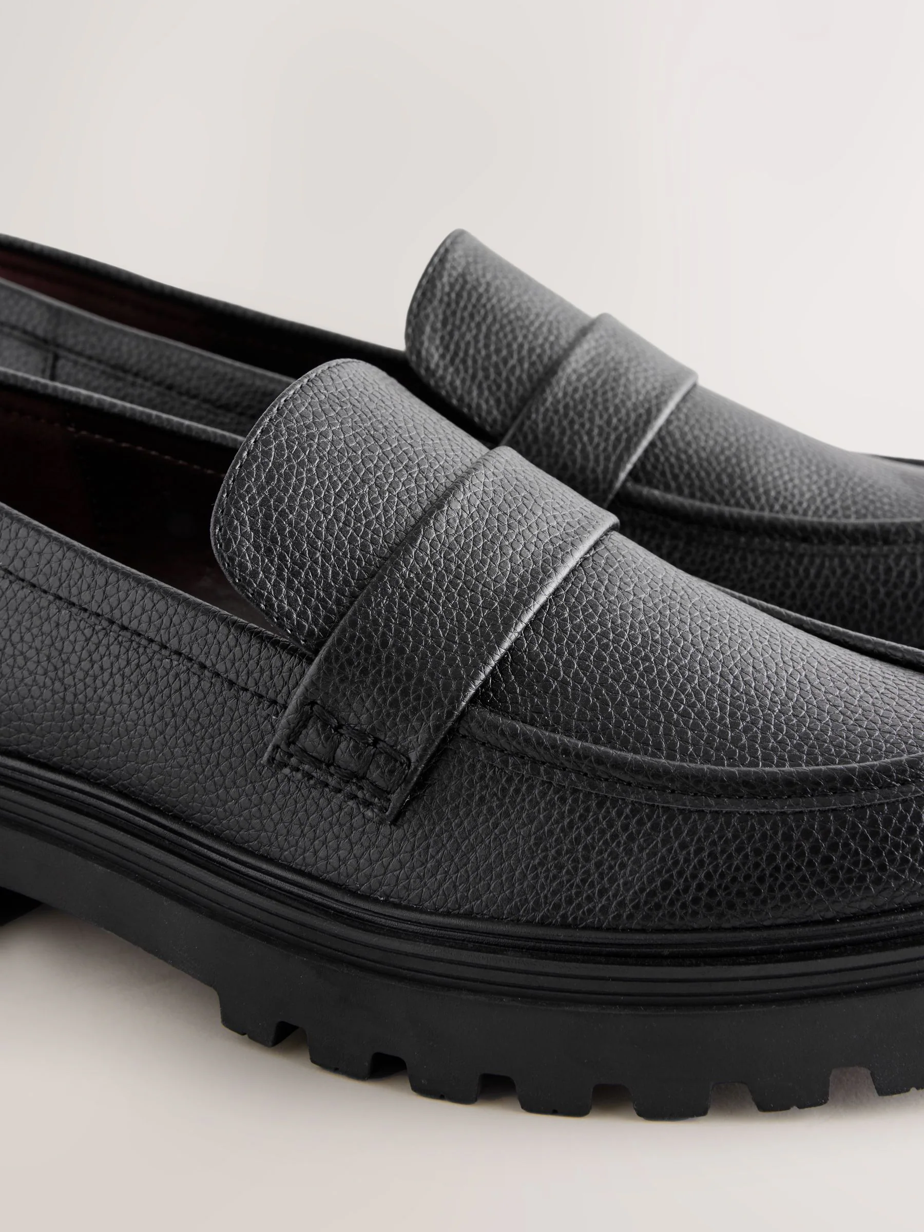 Zwart - Loafers met dikke zool
