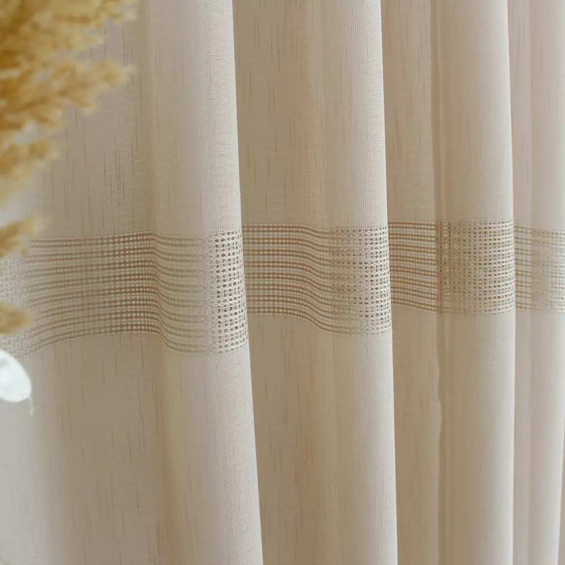 Voilage œillets (140 x 240 cm) Mia Beige
