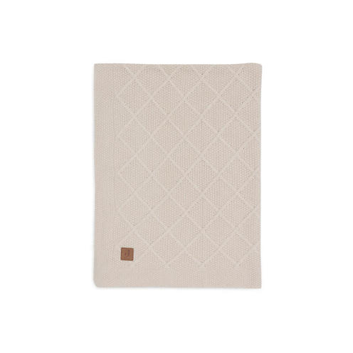 Couverture berceau Check knit - Oatmeal - JOLLEIN