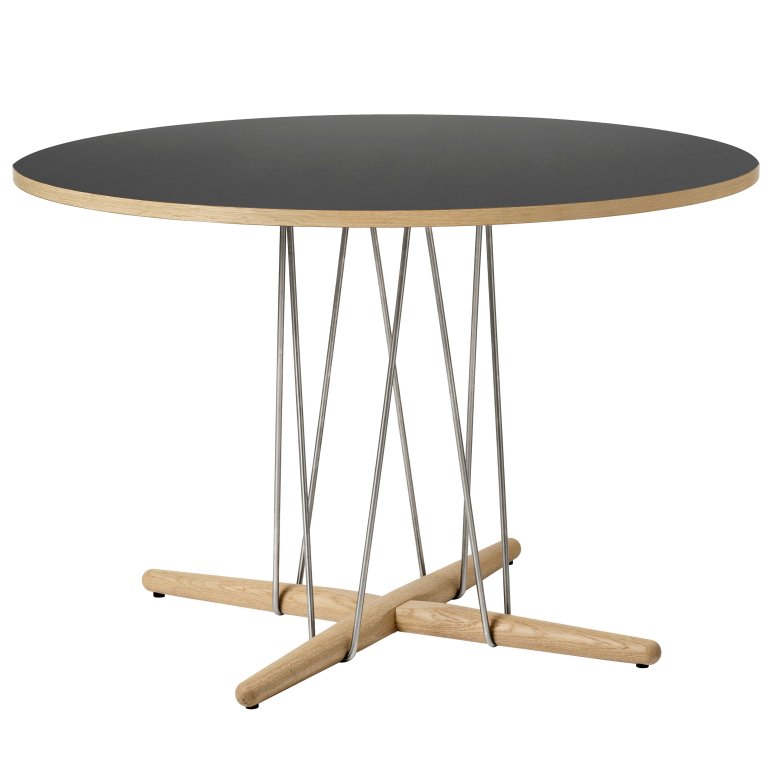 Carl Hansen & Son E020 Embrace tafel 110cm eiken zwart, wit geolied