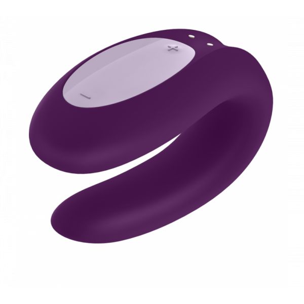 Satisfyer Vibrador Para Casal Com App Double Joy Roxo