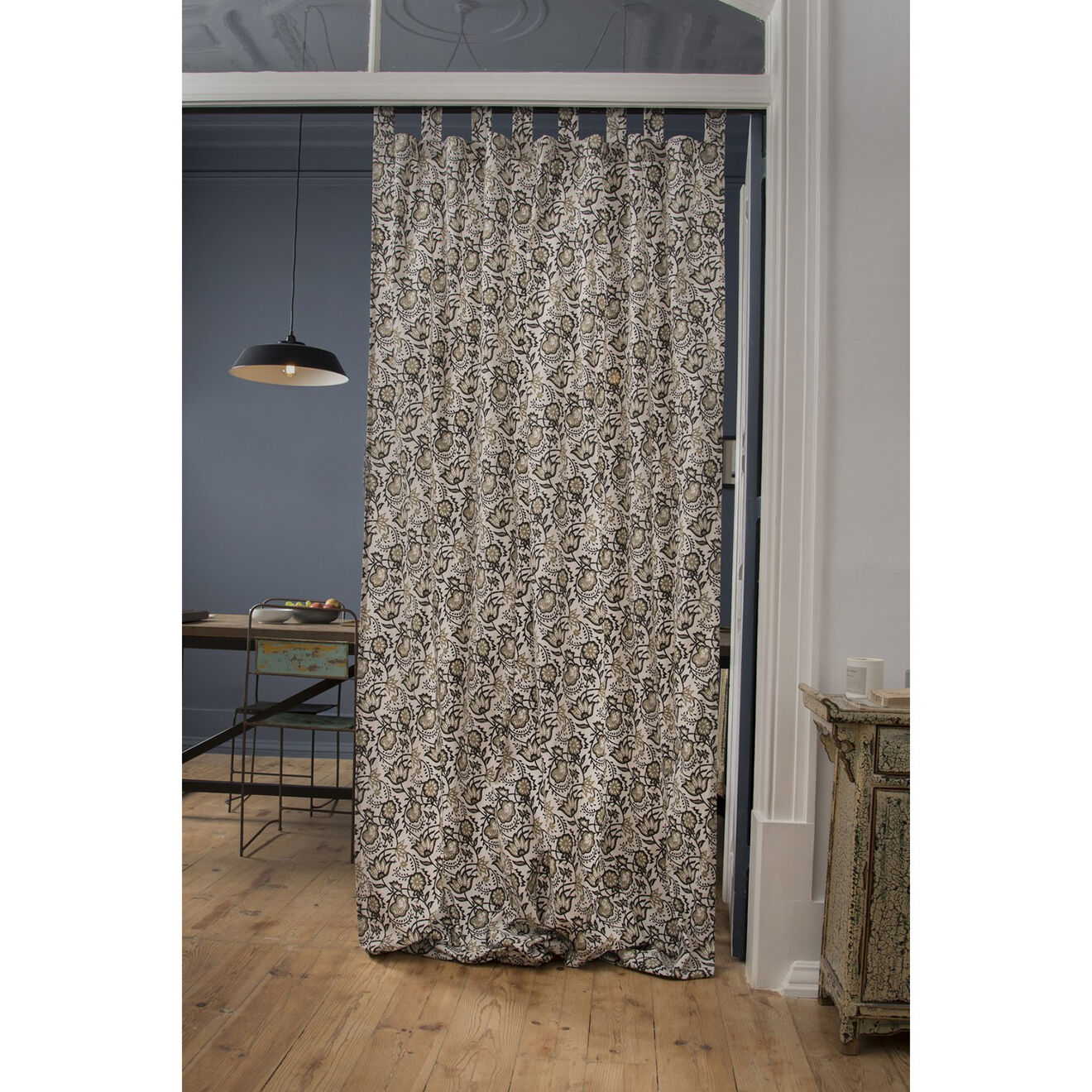 Febronie Rideau à pattes Carma taupe - 150x300 cm