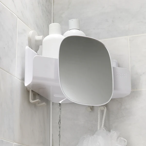 Étagère de douche en coin avec miroir easystore Joseph Joseph