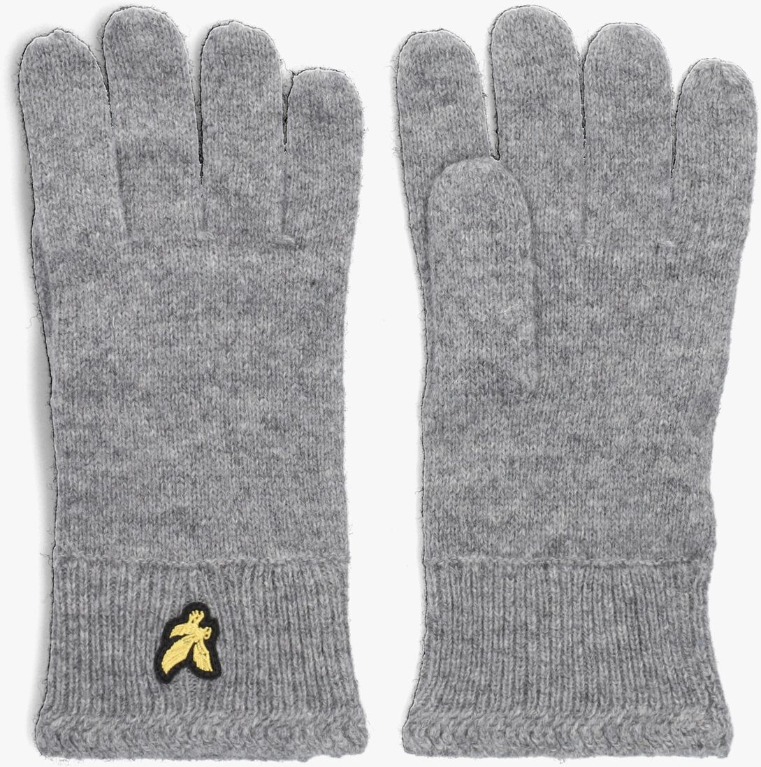 LYLE & SCOTT grijze lyle & scott handschoenen racked rib gloves