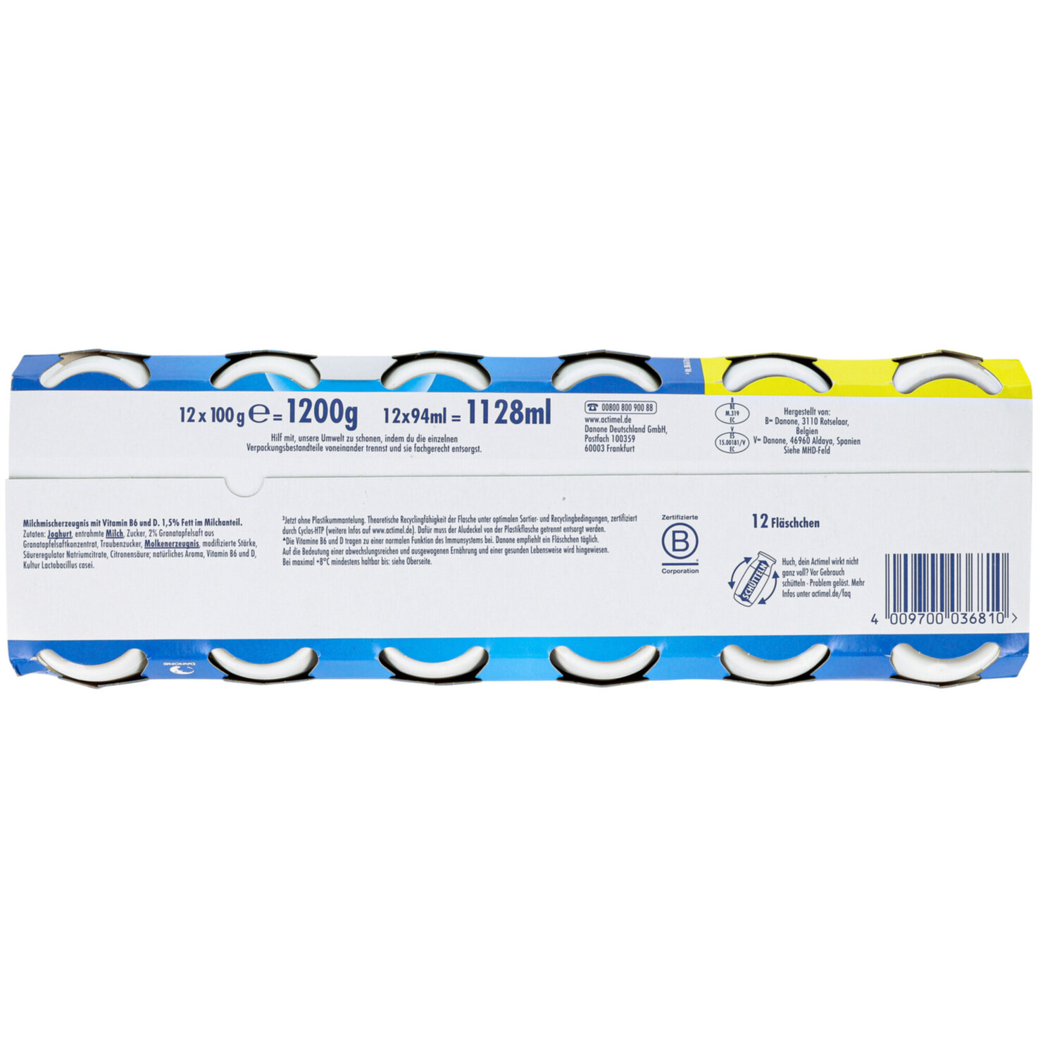 Danone Actimel Granatapfel 12x100g