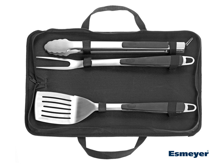 BBQ set 3-delig in nylon tas