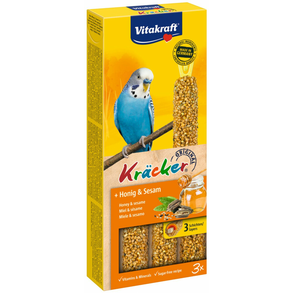 Vitakraft Parkiet Kracker Honing - Sesam2 stuks