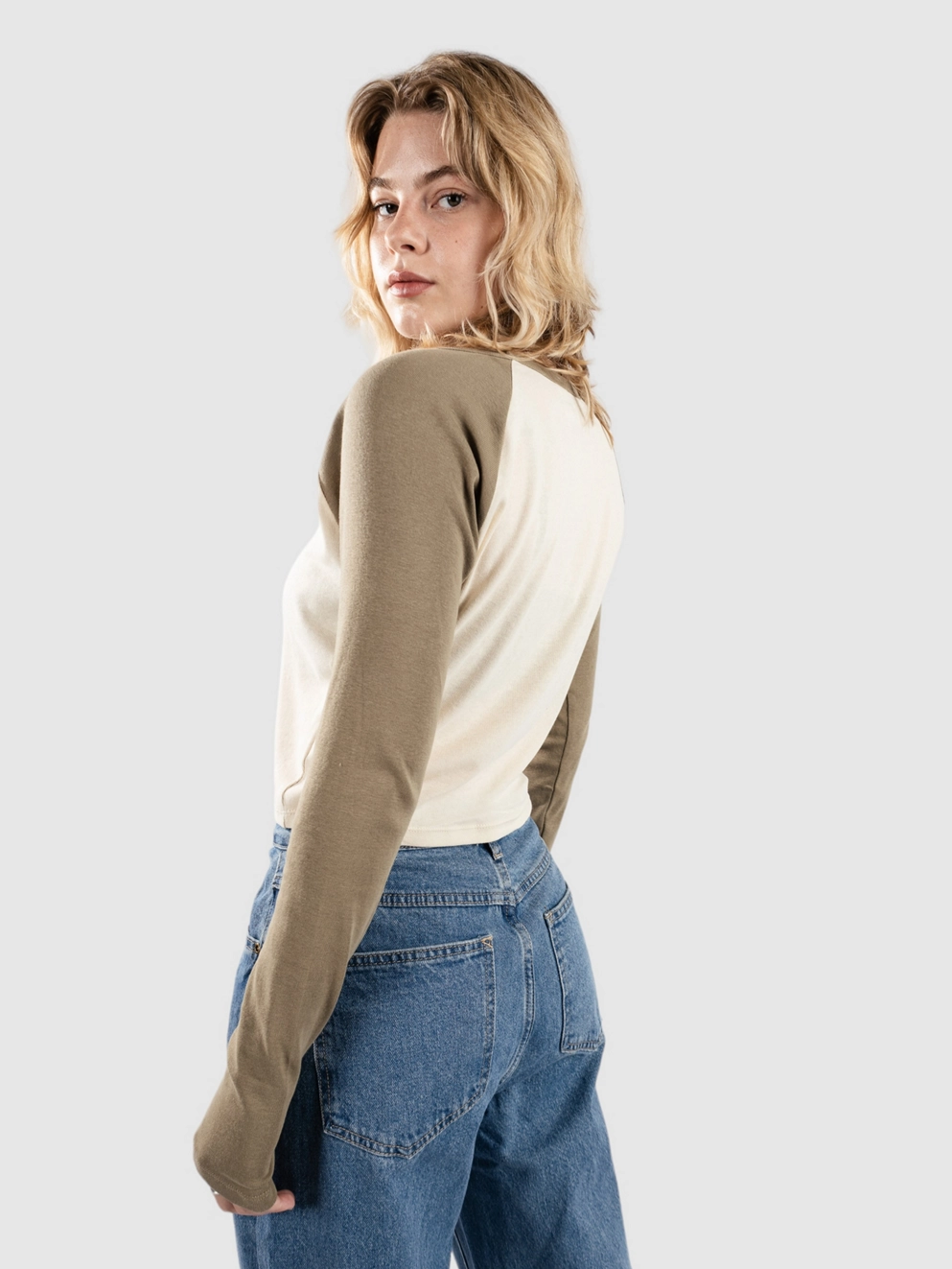 Zine Raglan Long Sleeve T-Shirt parchment