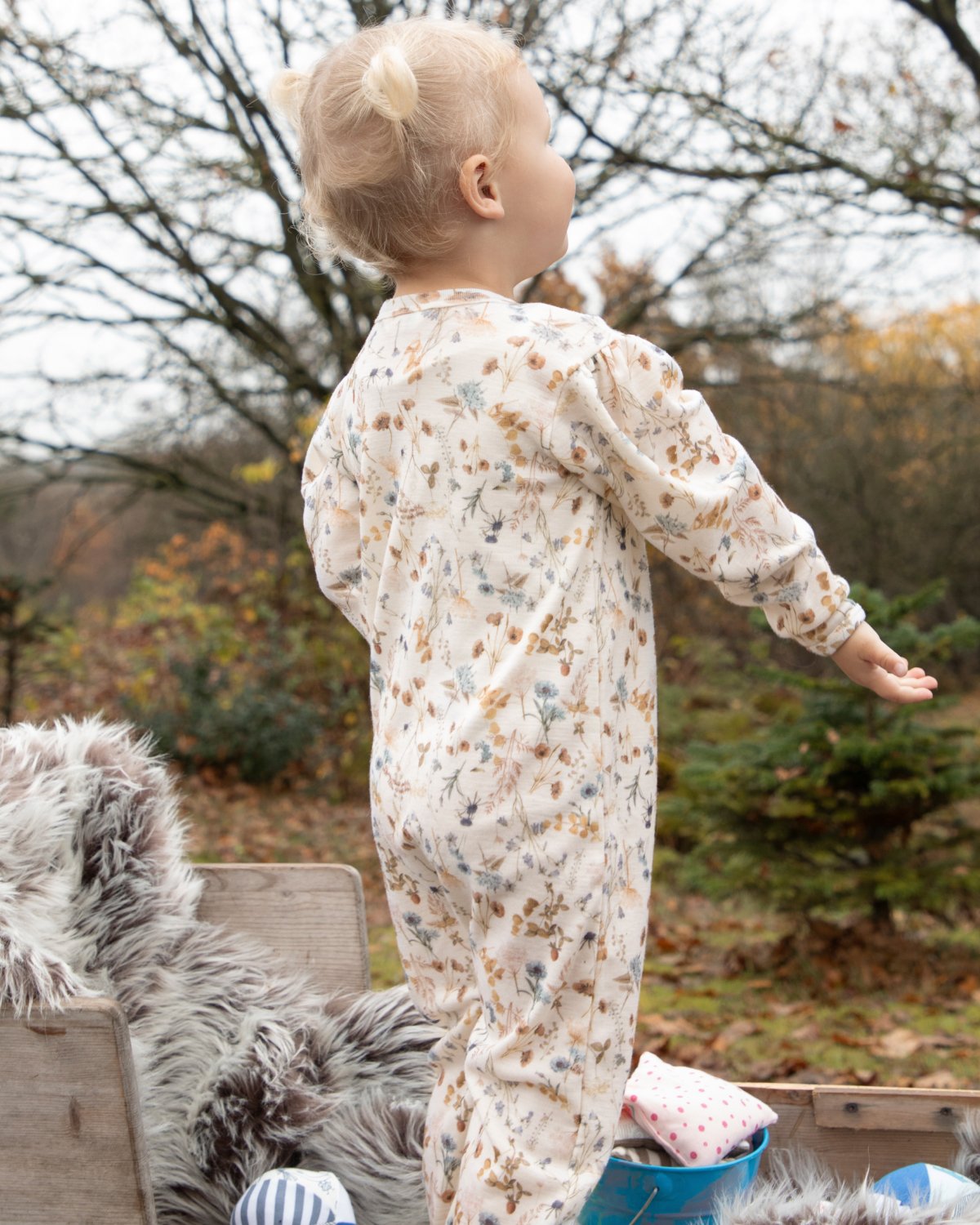 Ullpysj Heldress M/ glidelås og trylleføtter – 100% Merino | Basic