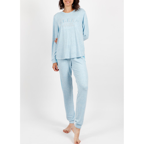 Admas - Pantalones de pijama para el hogarsueño Azul