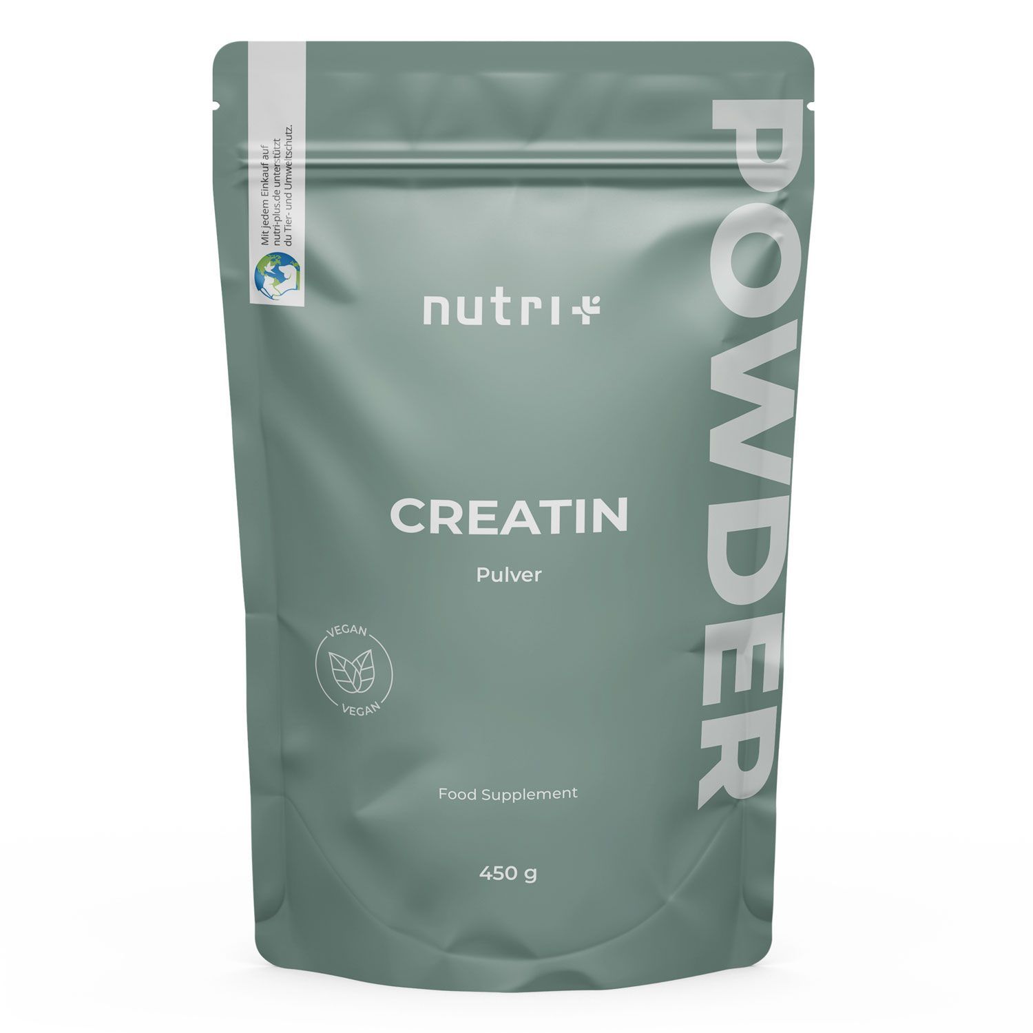 nutri+ Kreatin Monohydrat Pulver - 450g Creatin