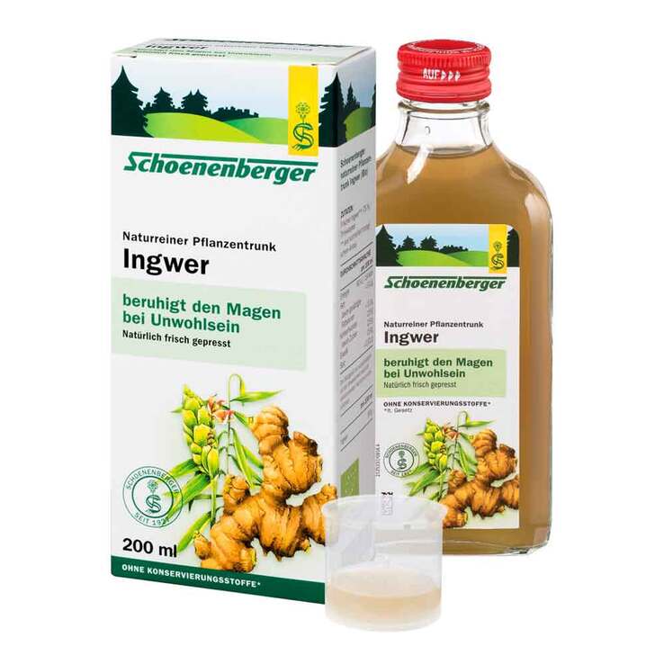 Ingwer Pflanzentrunk Schoenenberger, 200 ml