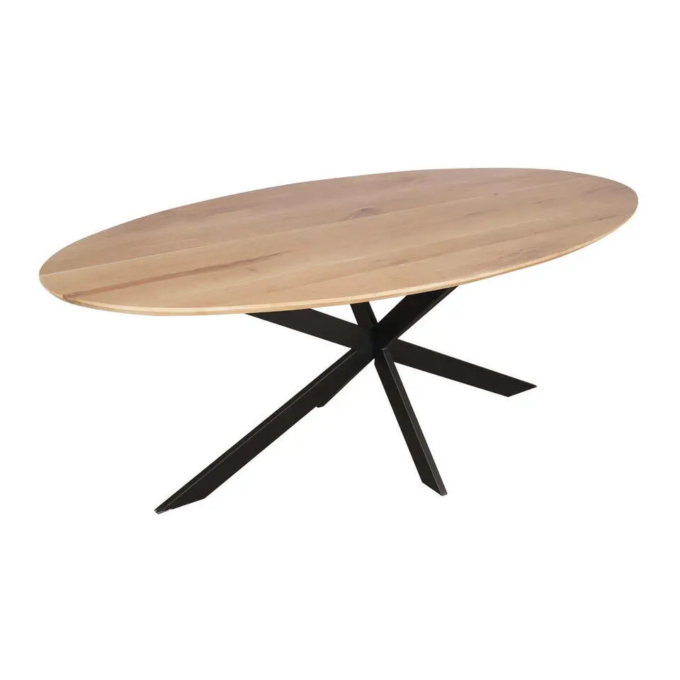 Eettafel Ovaal Naturel Hout - 280x120x76cm - Ferris